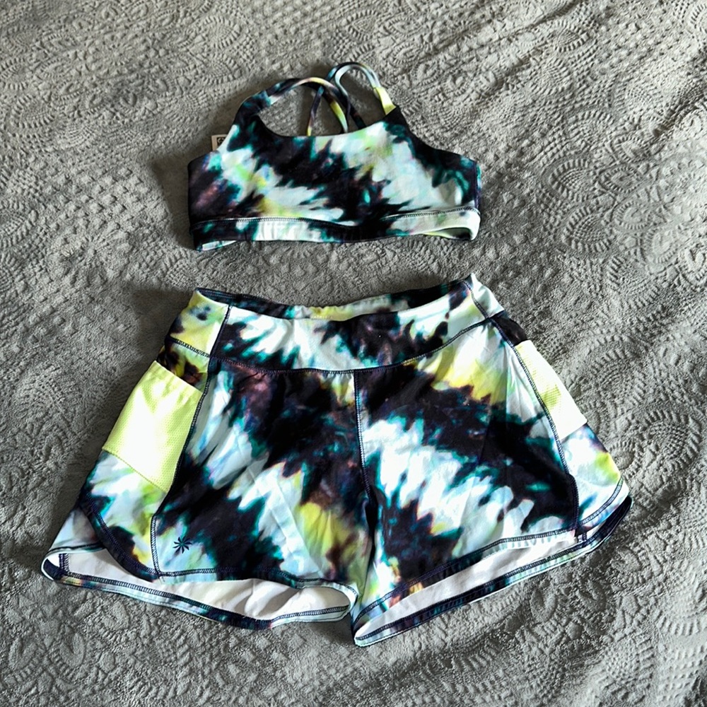 Athleta girl shorts and sports bra